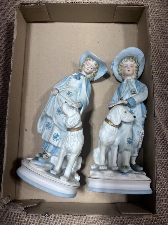 pair of ceramic figurines