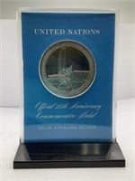 UN 25th Anniversary Sterling Silver commemorative