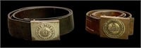 (2) WWI Imperial German Army belt buckles