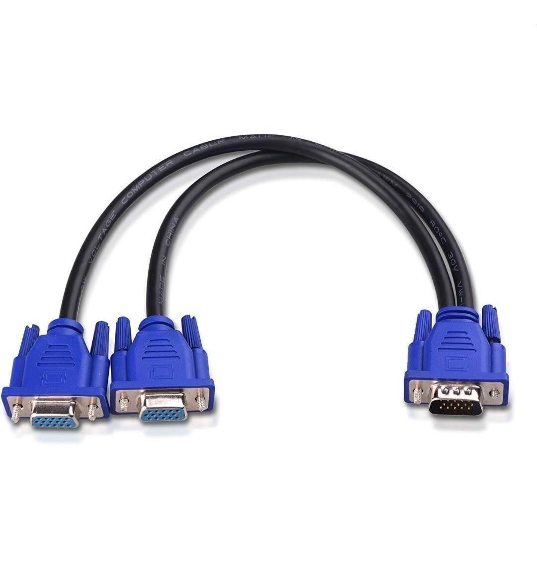 1FT FULL HD 1080P VGA SPLITTER CABLE (VGA Y CABLE)