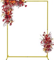 Wedding Arch Backdrop Stand 5.2 FT x 6.6 FT, Gold