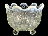 Northwood Opalescent Pearl Flowers Bowl