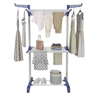 Bigzzia 3 Tier Clothes Drying Rack, 57 Inch