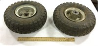 Two tires-4.10/3.50-4