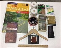 Household Items w/ Road Atlas Rand McNally