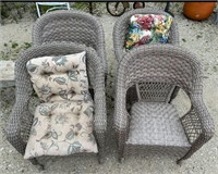 NEwer Plastic Wicker Chairs ( NO SHIPPING)