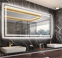 ISTRIPMF 72x32 Inch LED Bathroom Mirror
