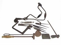 ASSORTED COLLECTION OF MISC. ANTIQUE HAND TOOLS