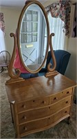 Antique Chest of Drawers with Mirror