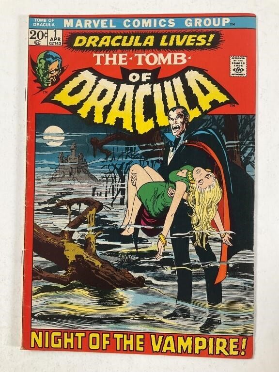 Marvel Tomb Of Dracula No.1 1972 1st Dracula + FD
