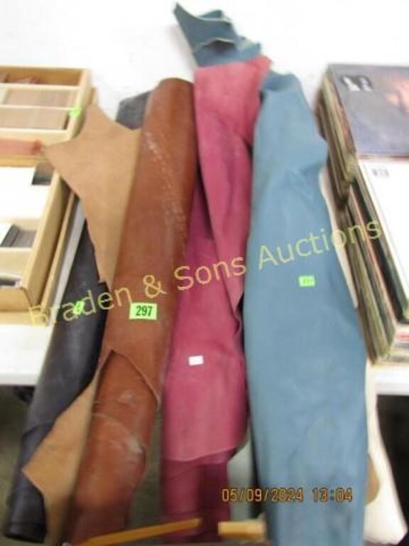 LARGE GROUP OF ASSTD LEATHER