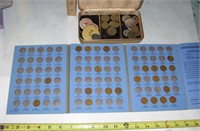 Assorted Foreign Coins & Penny Book