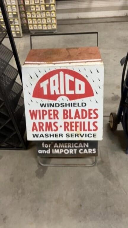 Metal Trico Windshield Blade Cart