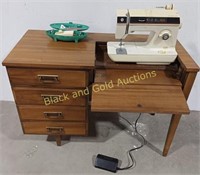 Singer 3 Drawer Sewing Machine Desk