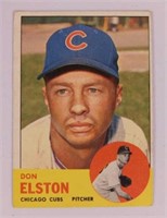 1963 Topps Don Elston Chicago Cubs high number