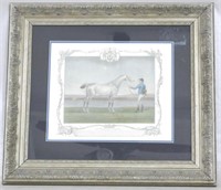 Framed British Horse Portrait 26.5x29