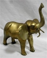 Brass elephant, 14 x 13.5