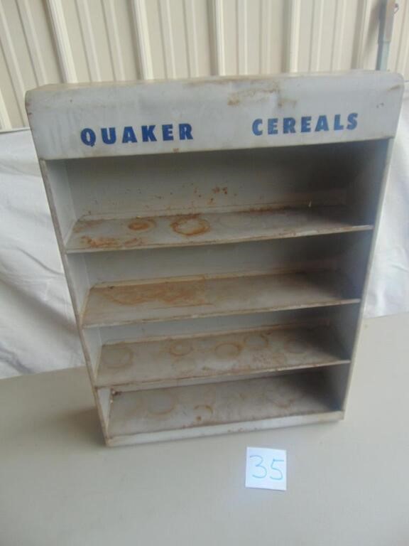 Metal Quaker Cereal Display Rack