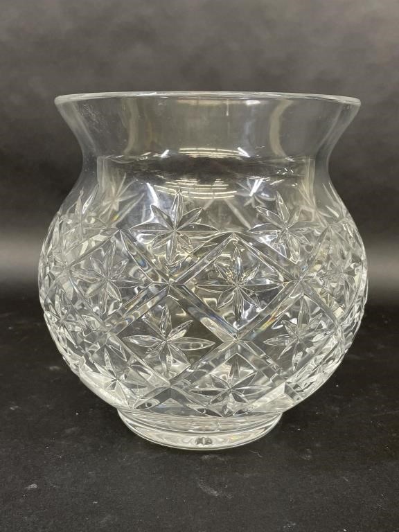 Leaded Crystal Glass Star Design Vase