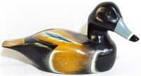 Painted Wooden Duck 5.5x10x4