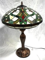 Stained Glass Lamp 25" Tall