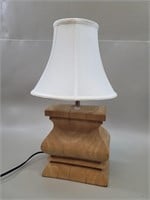 Wood  Block Table Lamp