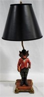 Fox figural 23" lamp