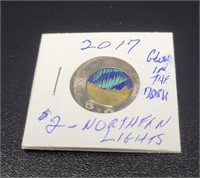 2017 Northern Lights Canadian 2$ Coin