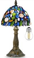 Small Tiffany style mosaic side table lamp
