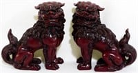 Pair of Foo Dogs Statues 6"