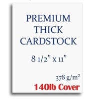 140lb Cover Cardstock 8.5x11 in. 100 pcs