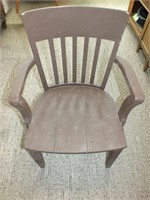 VINTAGE ARTS/CRAFTS STYLE WOODEN CAPTAINS CHAIR