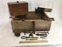 Wooden Boxes & Primative Tools