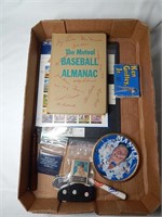 Vintage Baseball Stamps, Book, Mini Bat & more