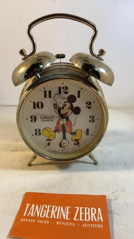 Mickey Mouse Alarm Clock Lot