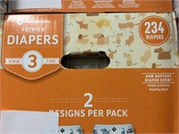 MM 234 diapers  size 3