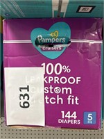 Pampers 144 diapers size 5