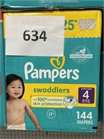 Pampers 144 diapers size 4