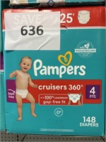 Pampers 148 diapers size 4