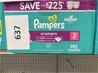 Pampers 192 diapers size 3