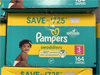 Pampers 164 diapers size 3