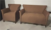 LOVE SEAT & MATCHING CHAIR