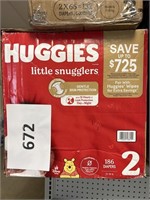 Huggies 186 diapers size 2
