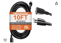 10 ft 16 gauge outdoor extension cord