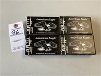 4 Boxes American Eagle .223 REM Ammo