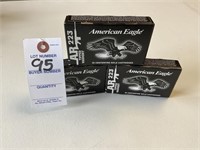 3 Boxes American Eagle .223 REM Ammo