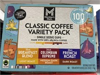 MM classic coffee variety pack 100 K cups
