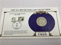 1896 O Morgan Silver Dollar + Ford Commemorative