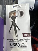 ZGEAR TRIPOD AND CLIP ON LIGHT