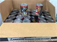48 Pinnacle Collector Baseball Cans. 1997 empty